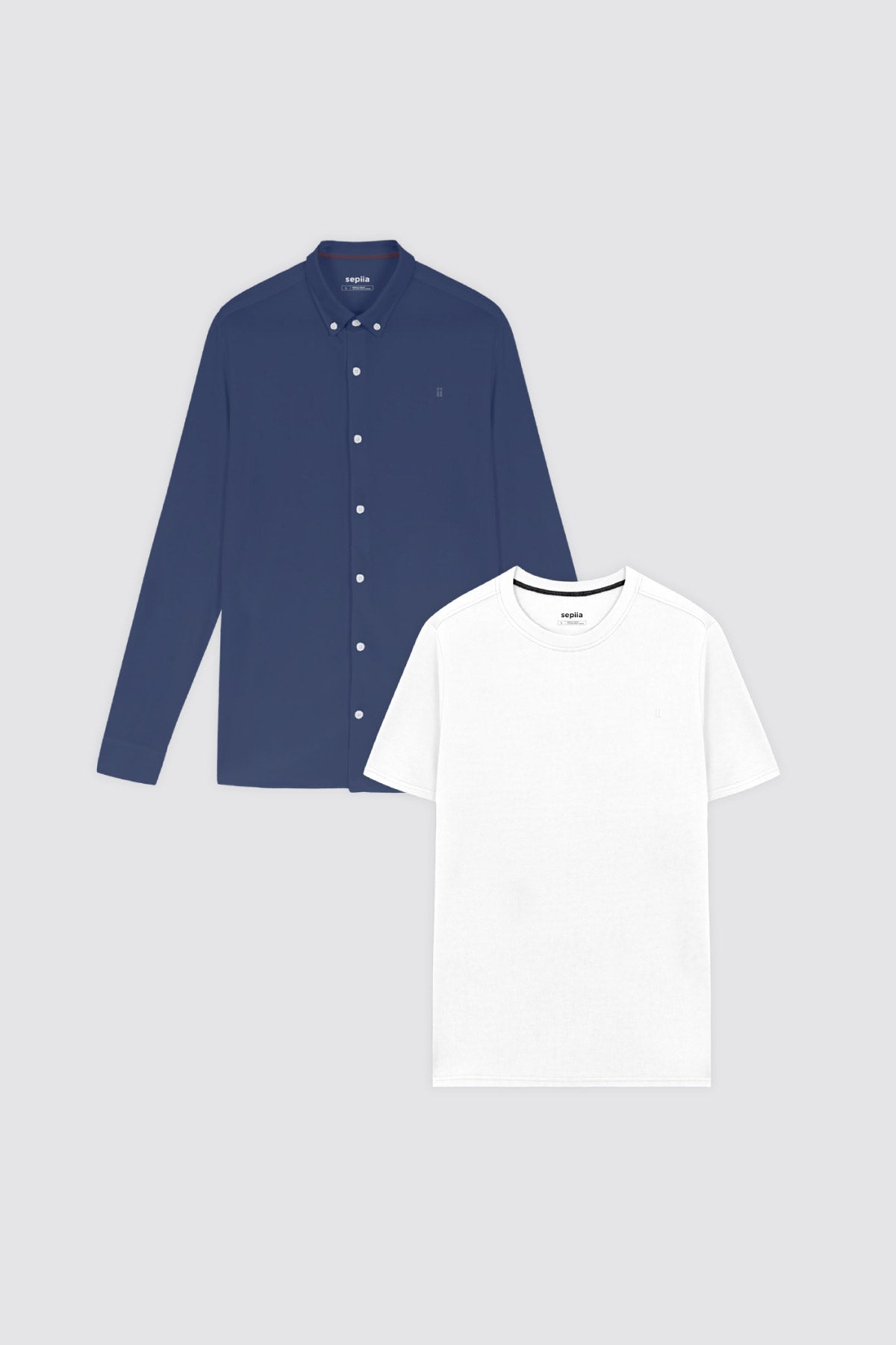 Pack Camisa + Camiseta Soft - Sepiia ropa tecnológica antimancha