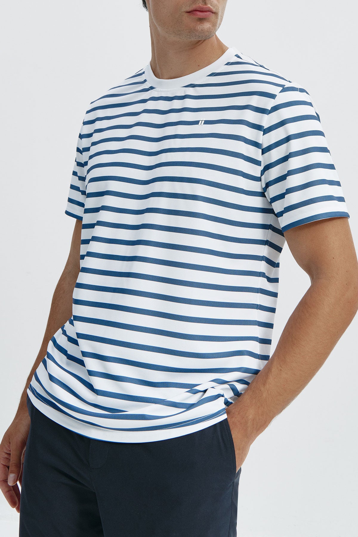 Camiseta rayas marino de hombre