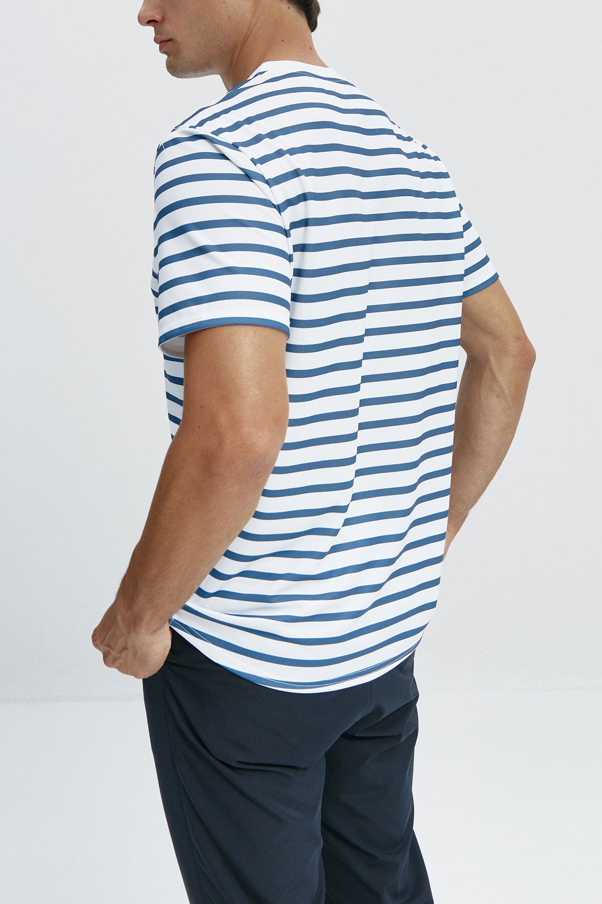 Camiseta rayas marino de hombre