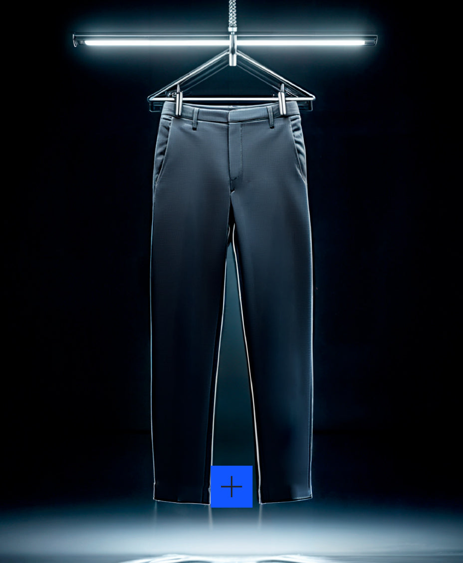Pantalon chino hombre gris slim Nova Sepiia - vista de espalda