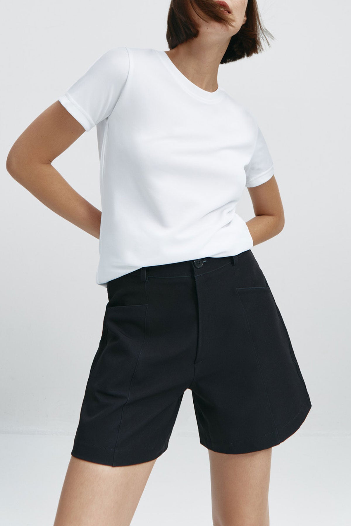 Camiseta básica de mujer LOGO blanca