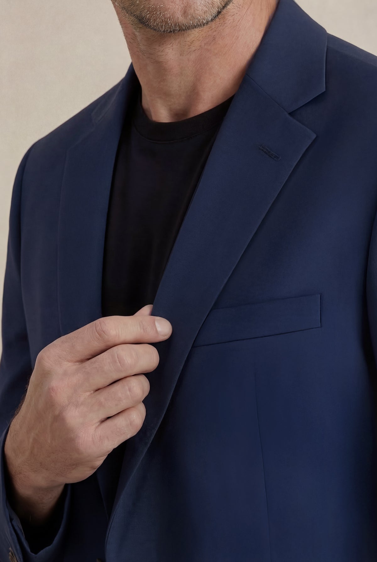 Americana hombre azul marino Nova - Sepiia, vista plana