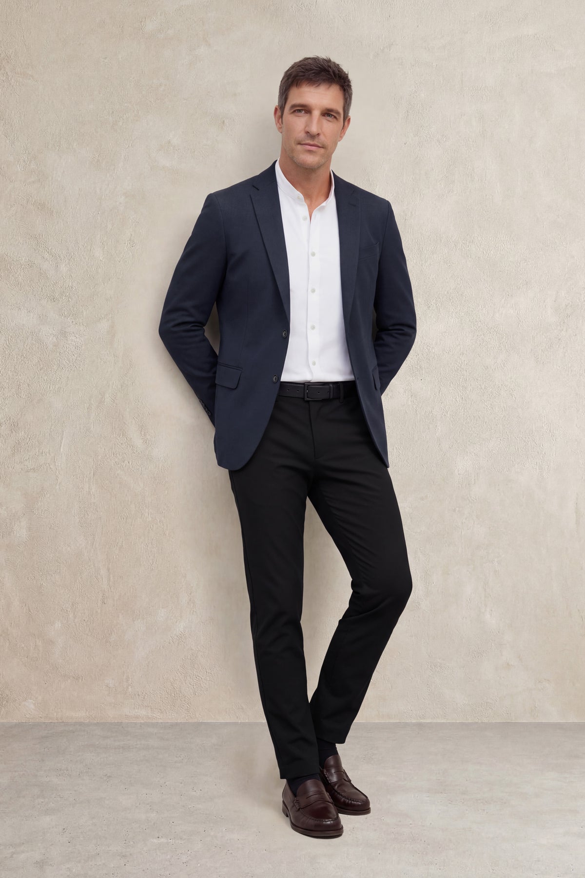 Americana hombre azul marino Ranger - Sepiia ropa tecnológica antimancha