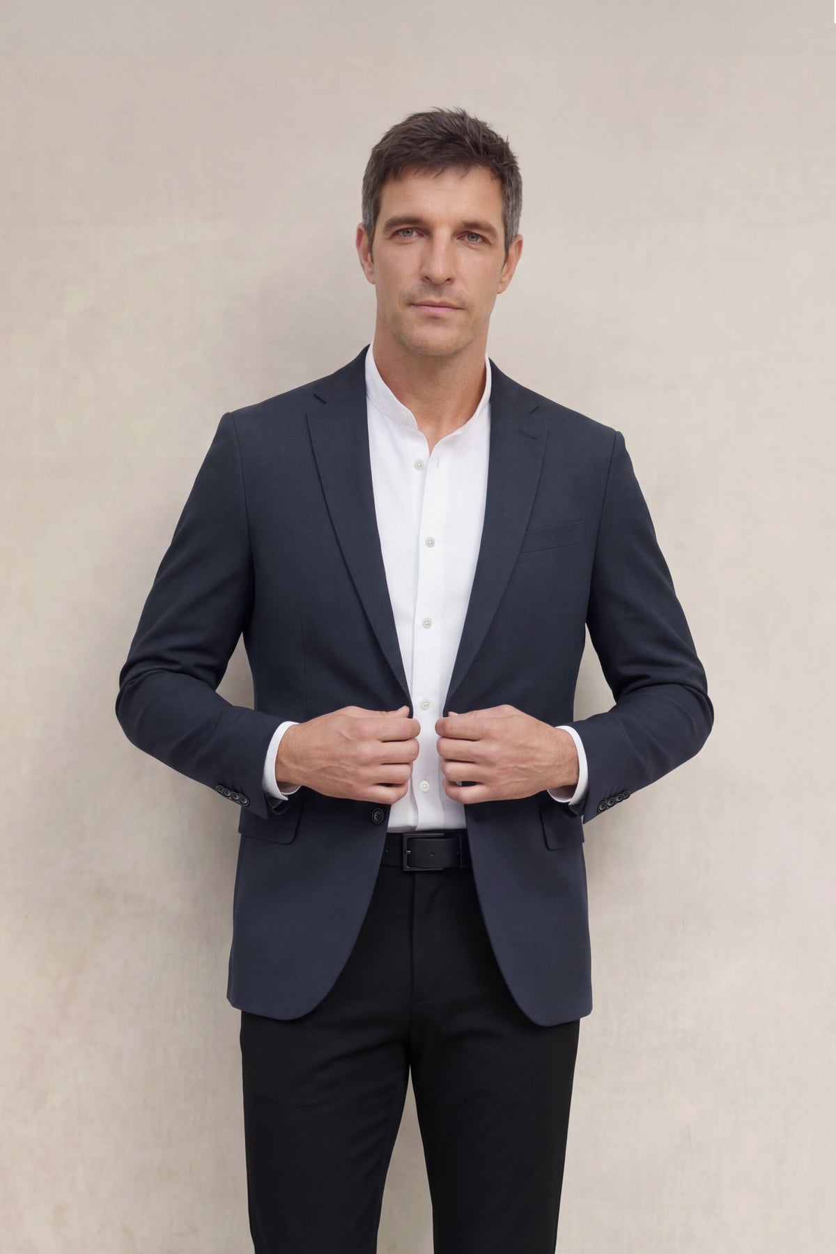 Americana hombre azul marino Ranger - Sepiia, vista plana