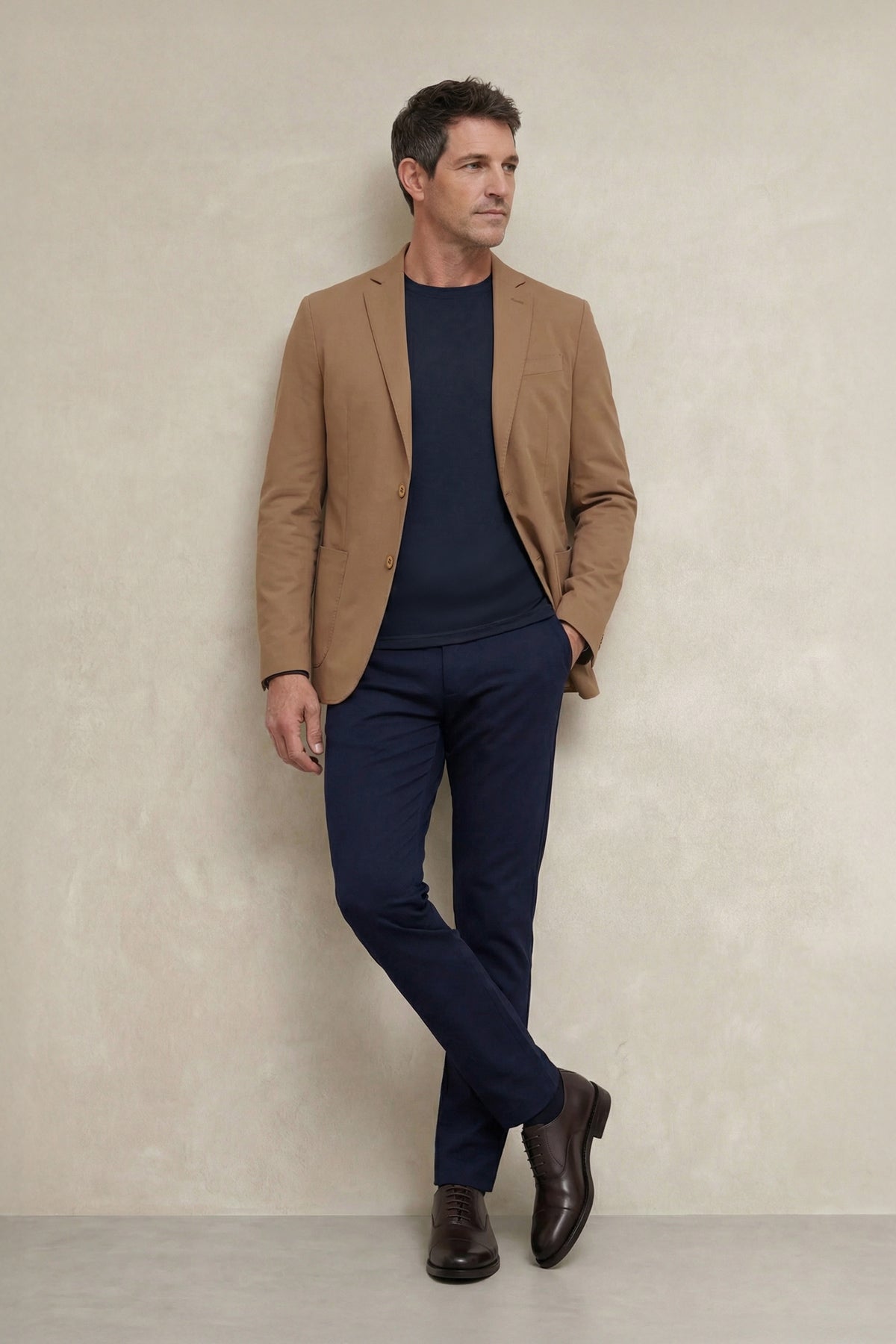 Look completo con Americana hombre marron Nova - Sepiia ropa tecnológica