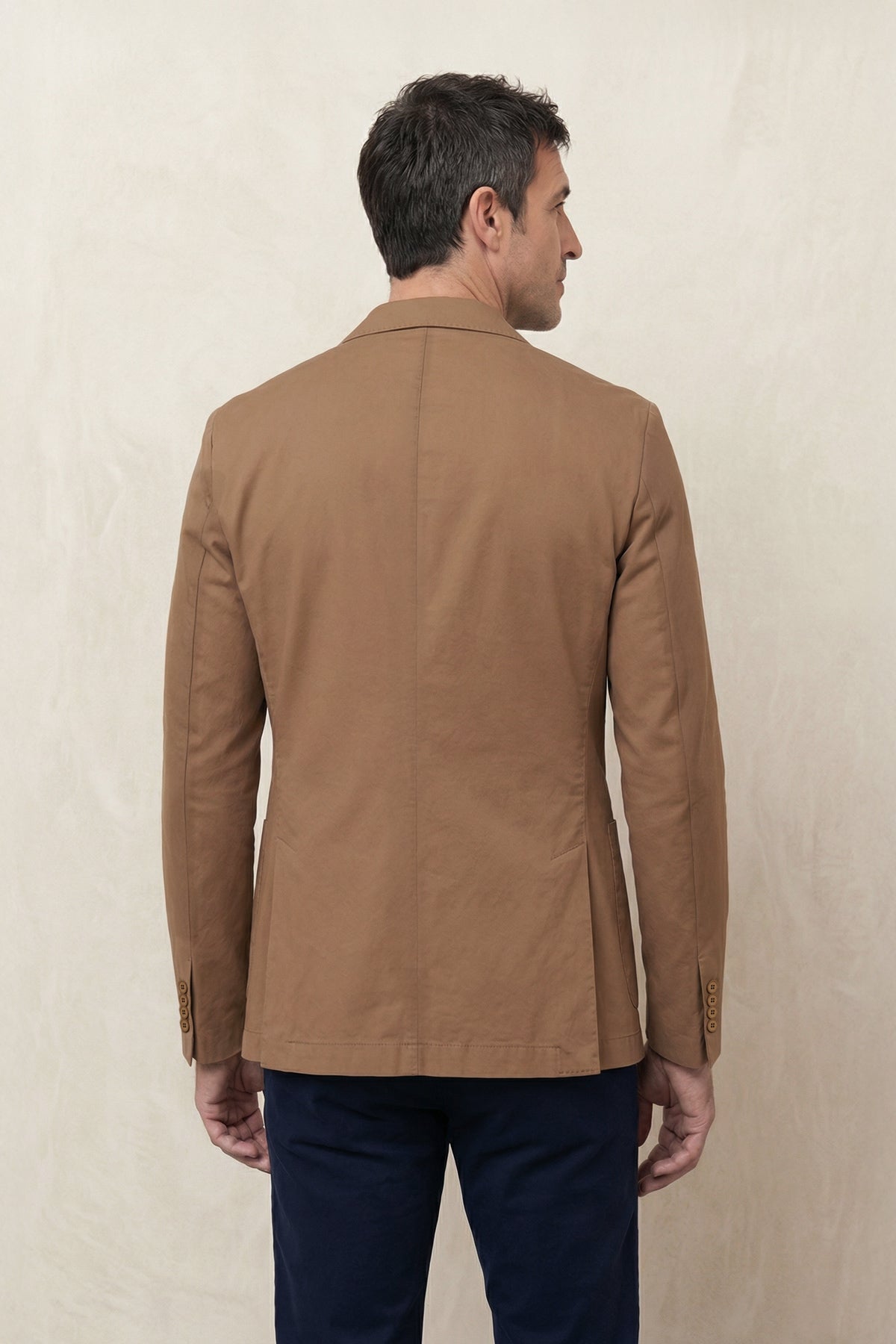 Americana hombre marron Nova - Sepiia, vista plana