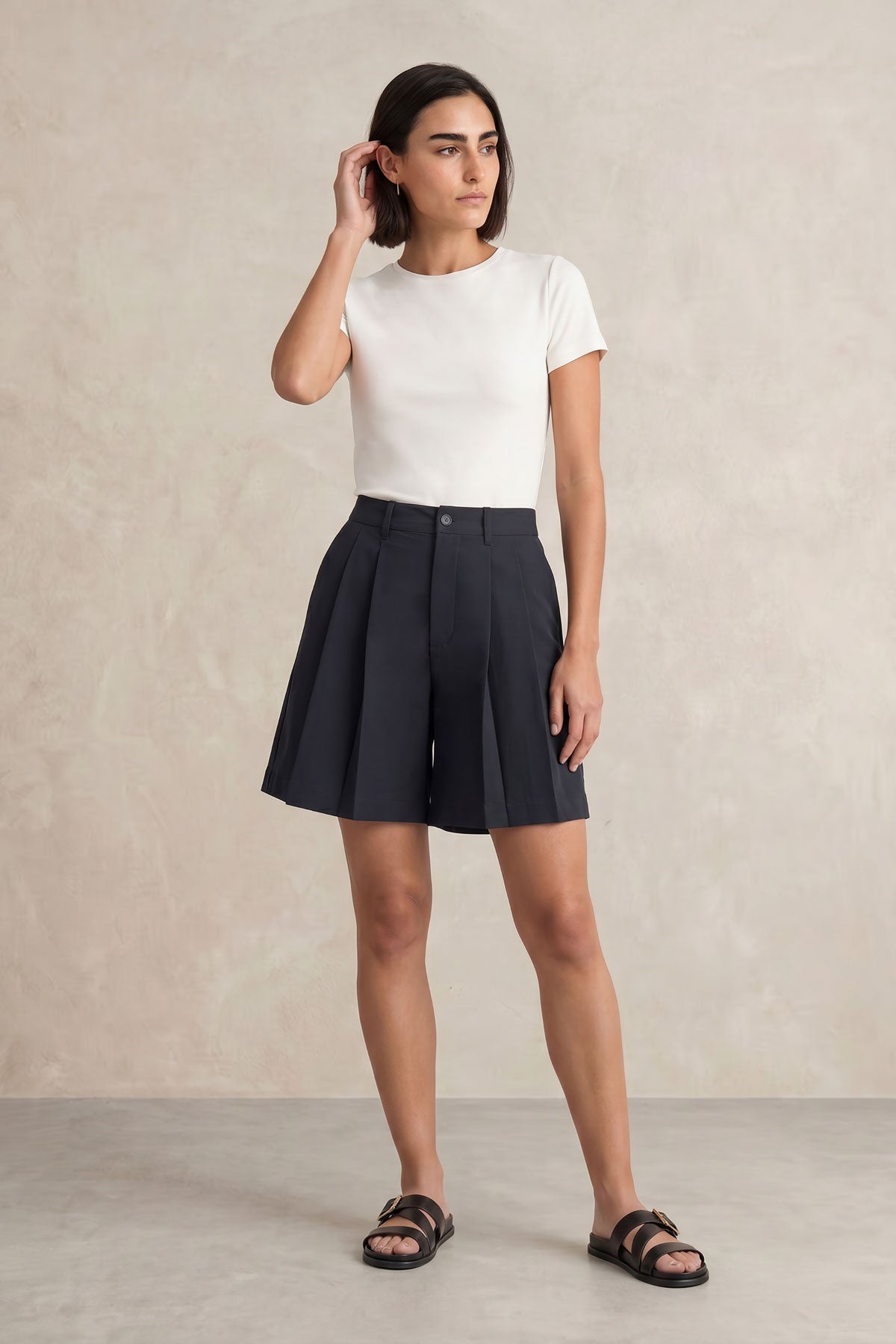 Bermudas de mujer azul oscuro