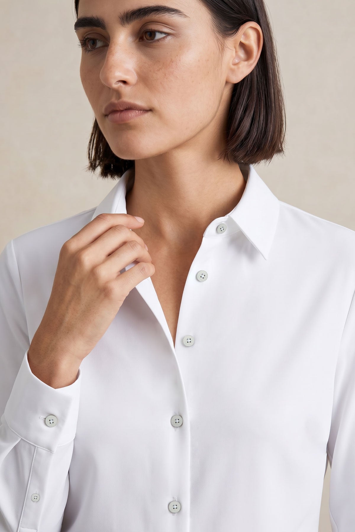 Camisa Feminina Slim Branca