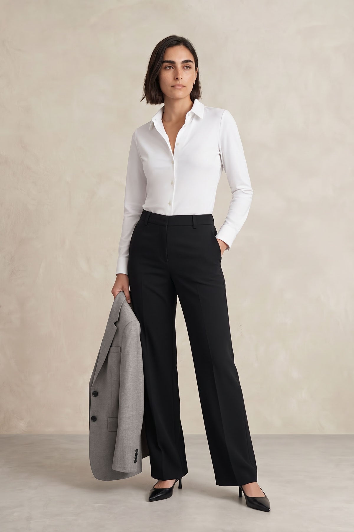 Camisa Feminina Slim Branca