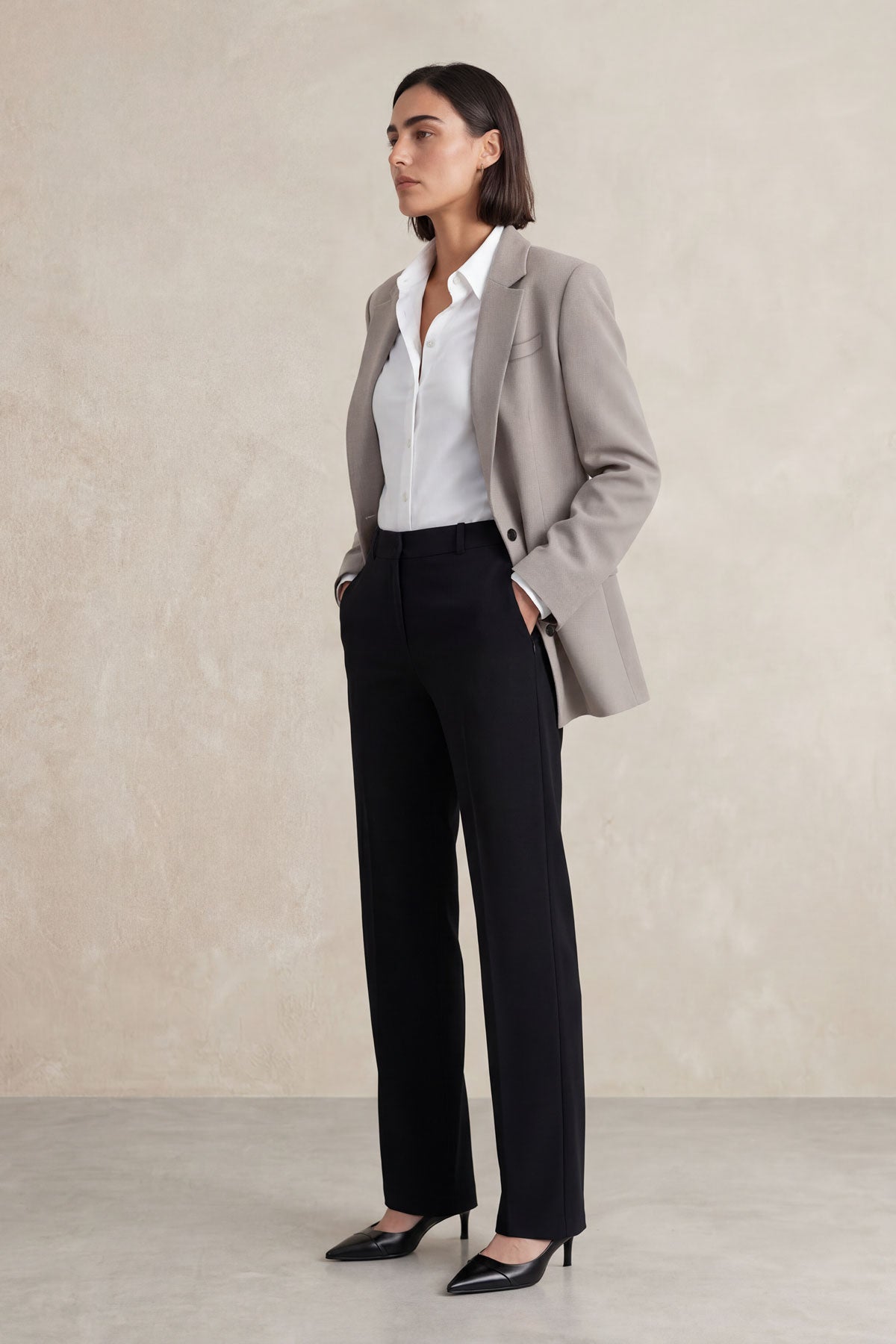 Camisa Feminina Slim Branca