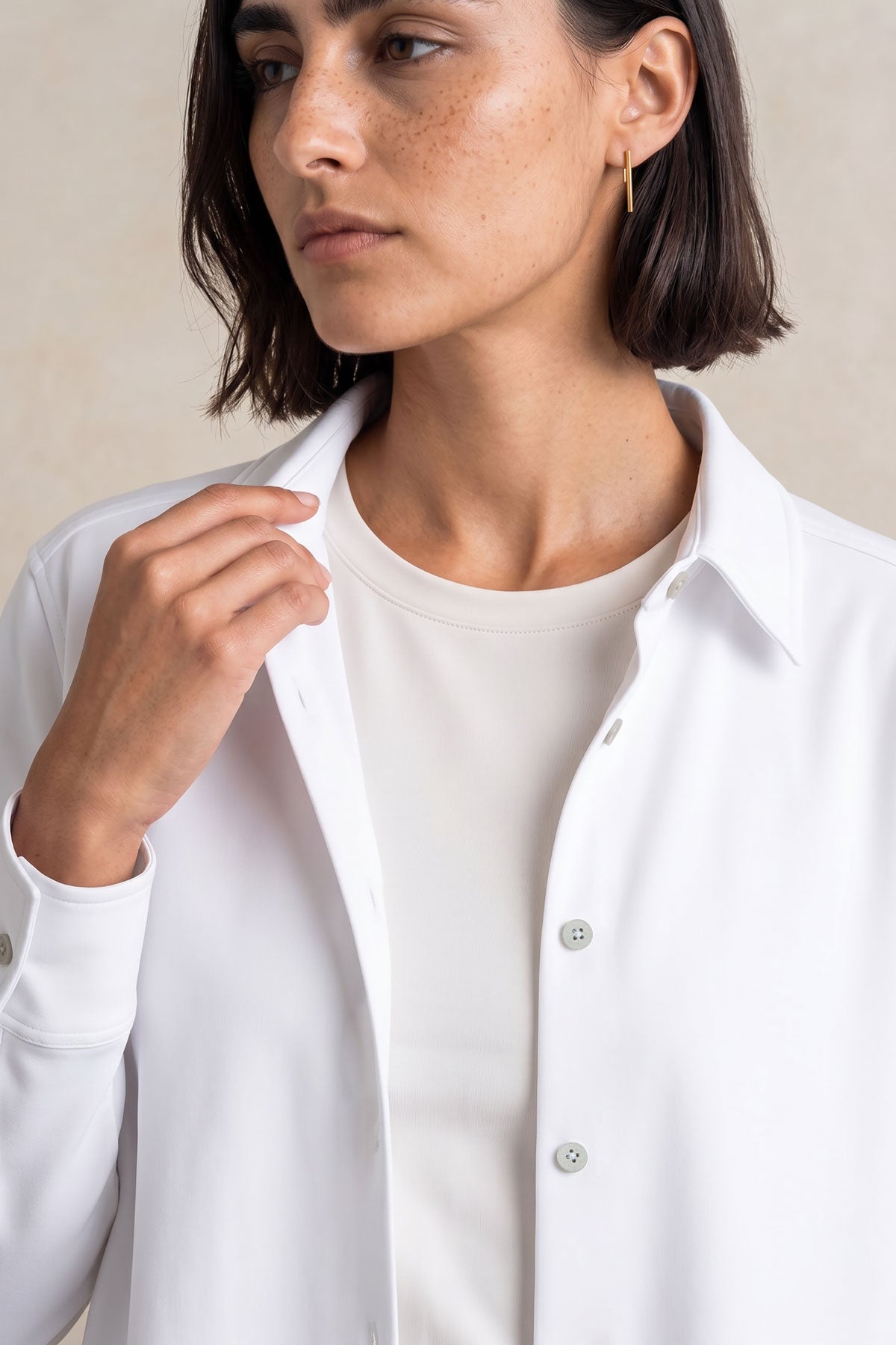 Women's oversized white shirt