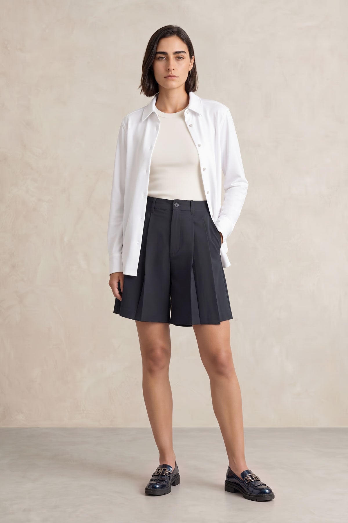 Women's oversized white shirt