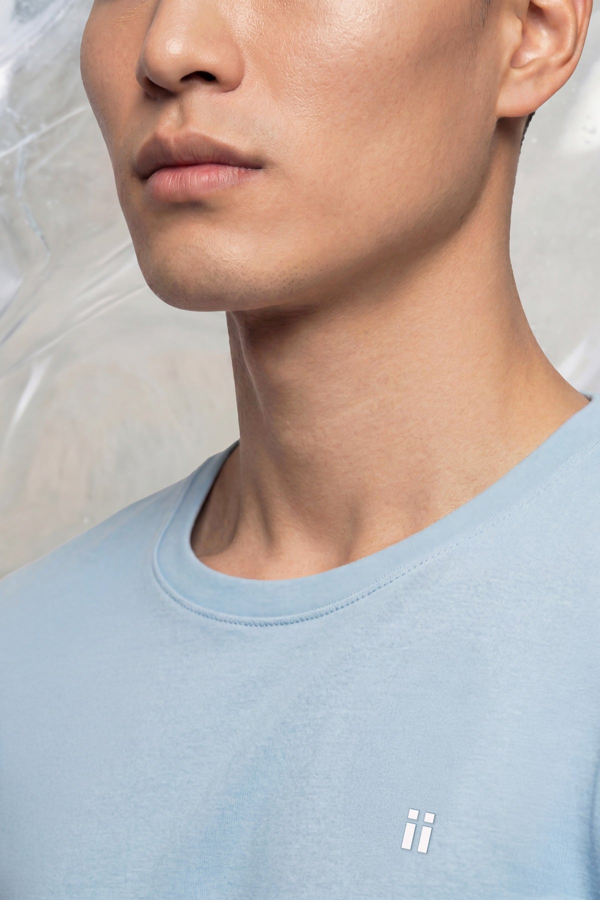 Camiseta hombre azul Ice