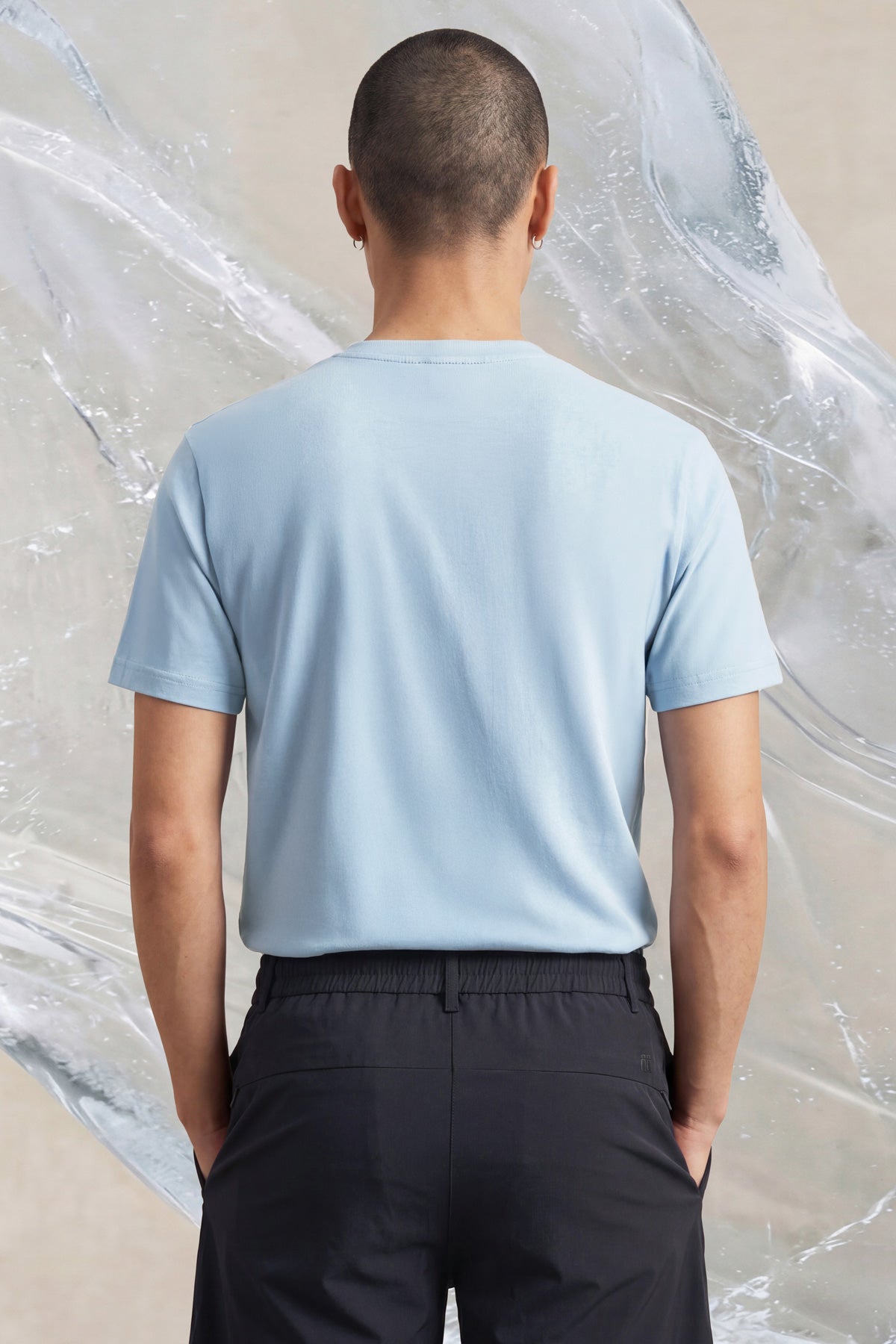 Camiseta hombre azul Ice