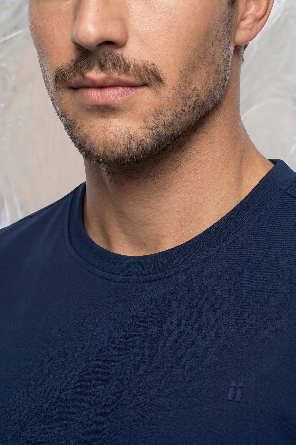 Camiseta hombre azul oscuro Ice