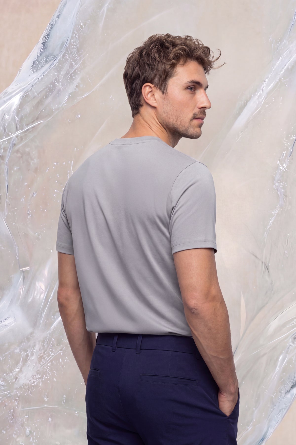 Camiseta gris ICE hombre