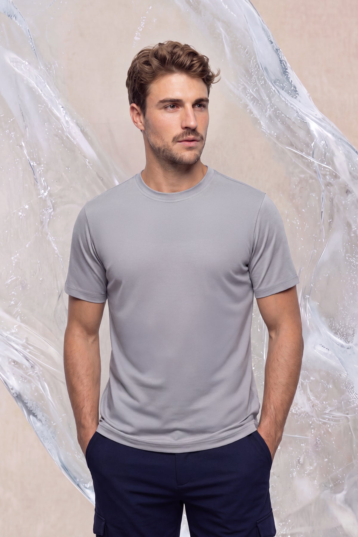 Camiseta gris ICE hombre