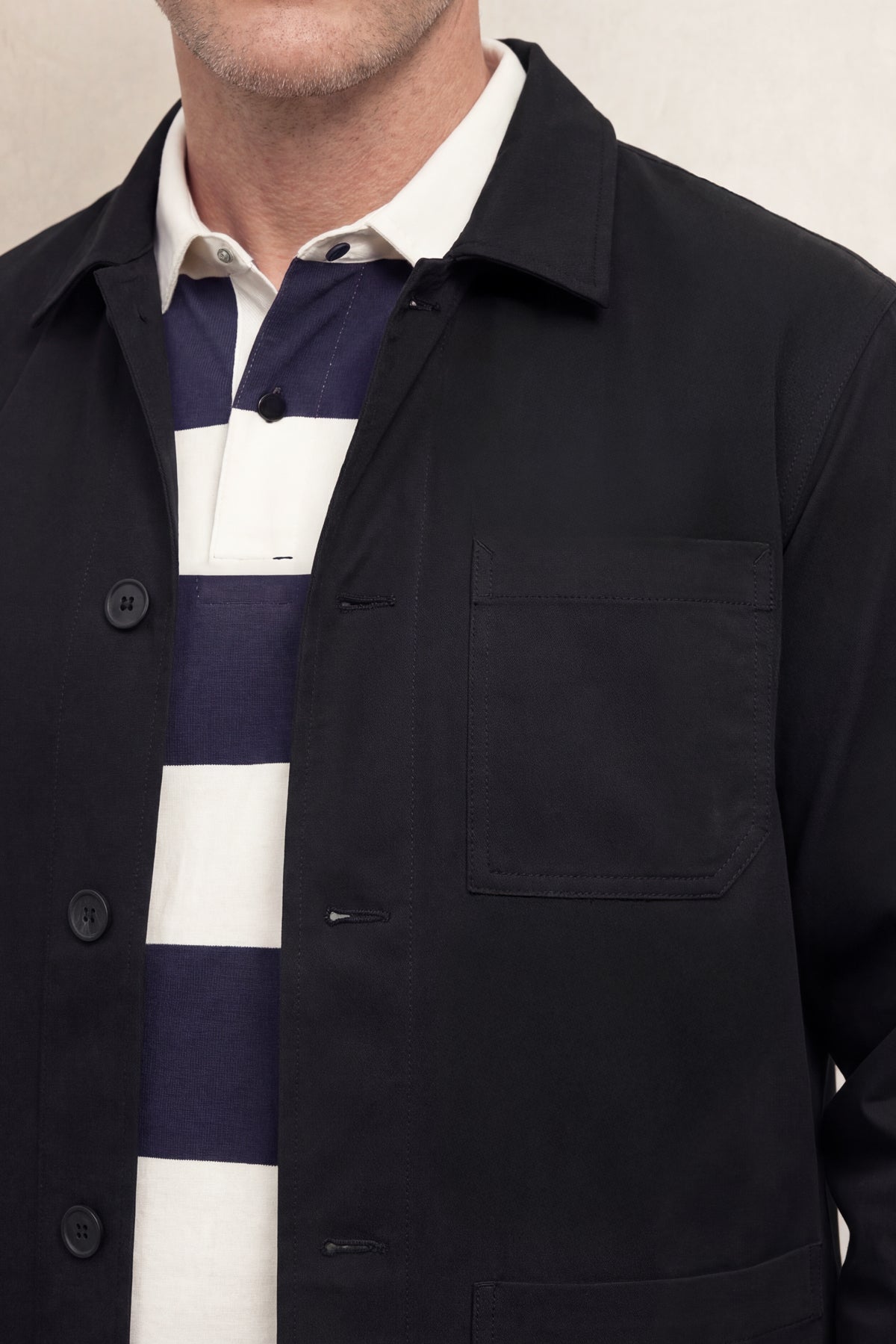 Chaqueta worker hombre negro Nova