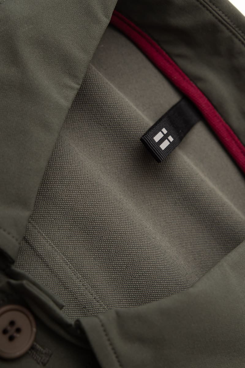 Chaqueta worker hombre verde Nova detalle