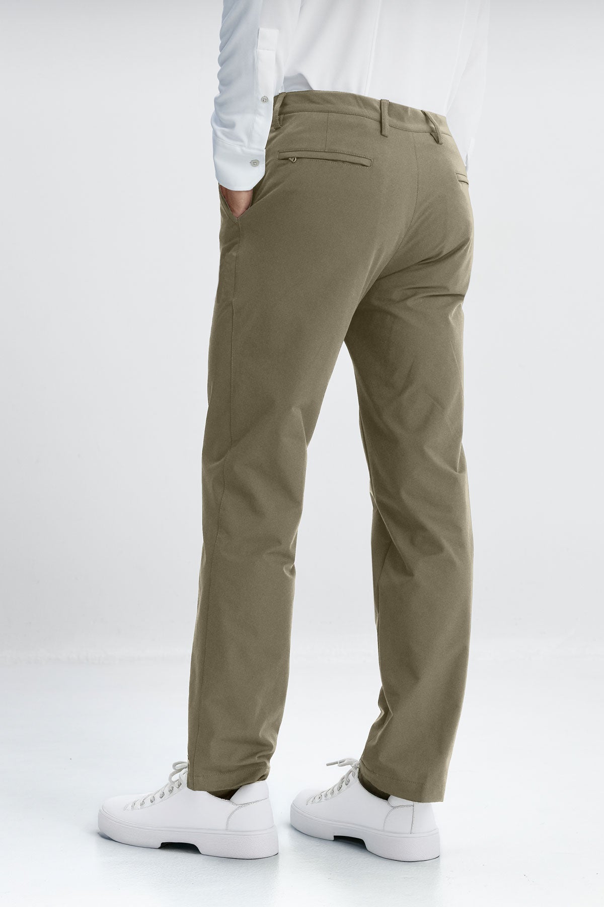  Calça masculina Nova verde slim