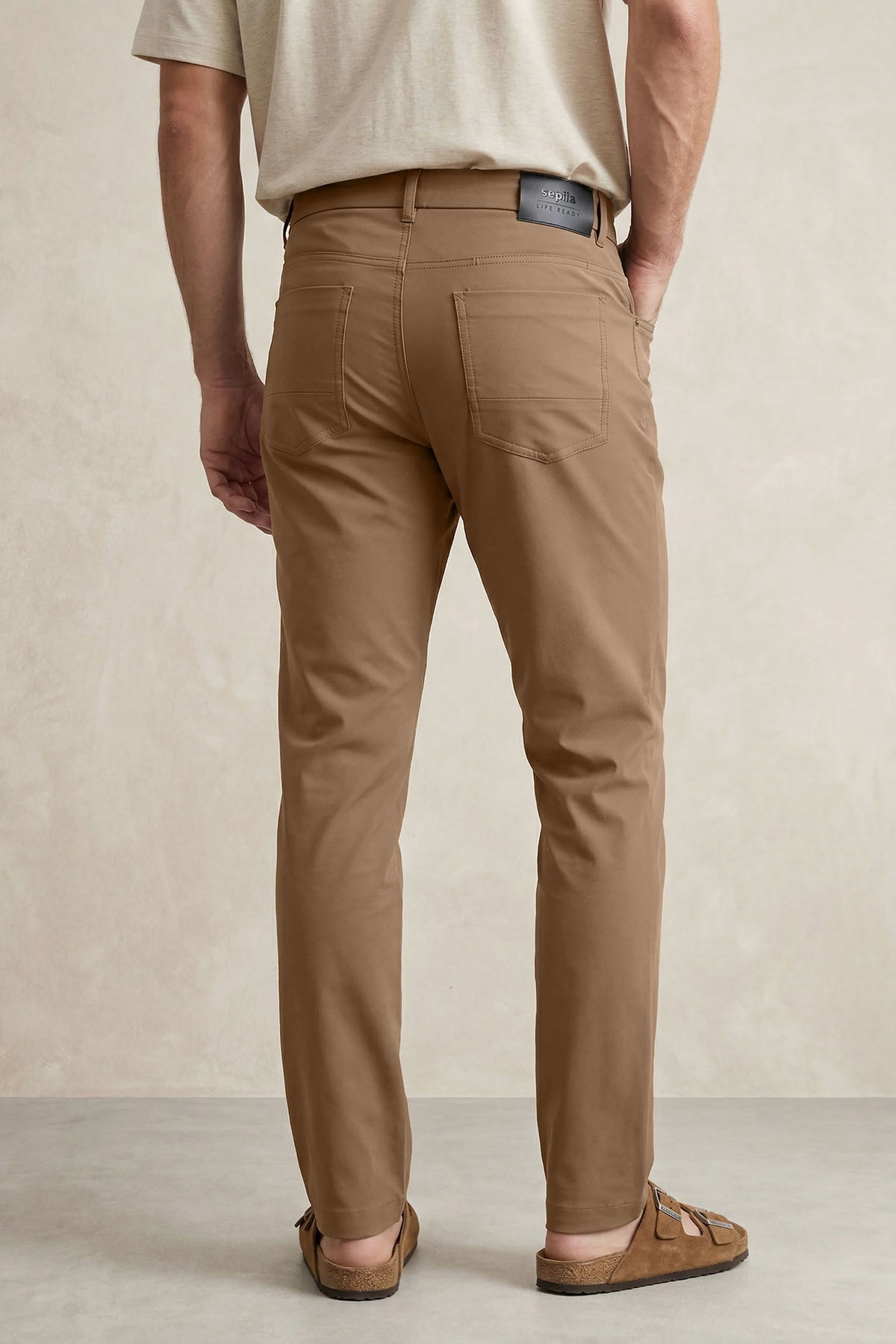 Pantalon hombre 6 bolsillos marrón Nova