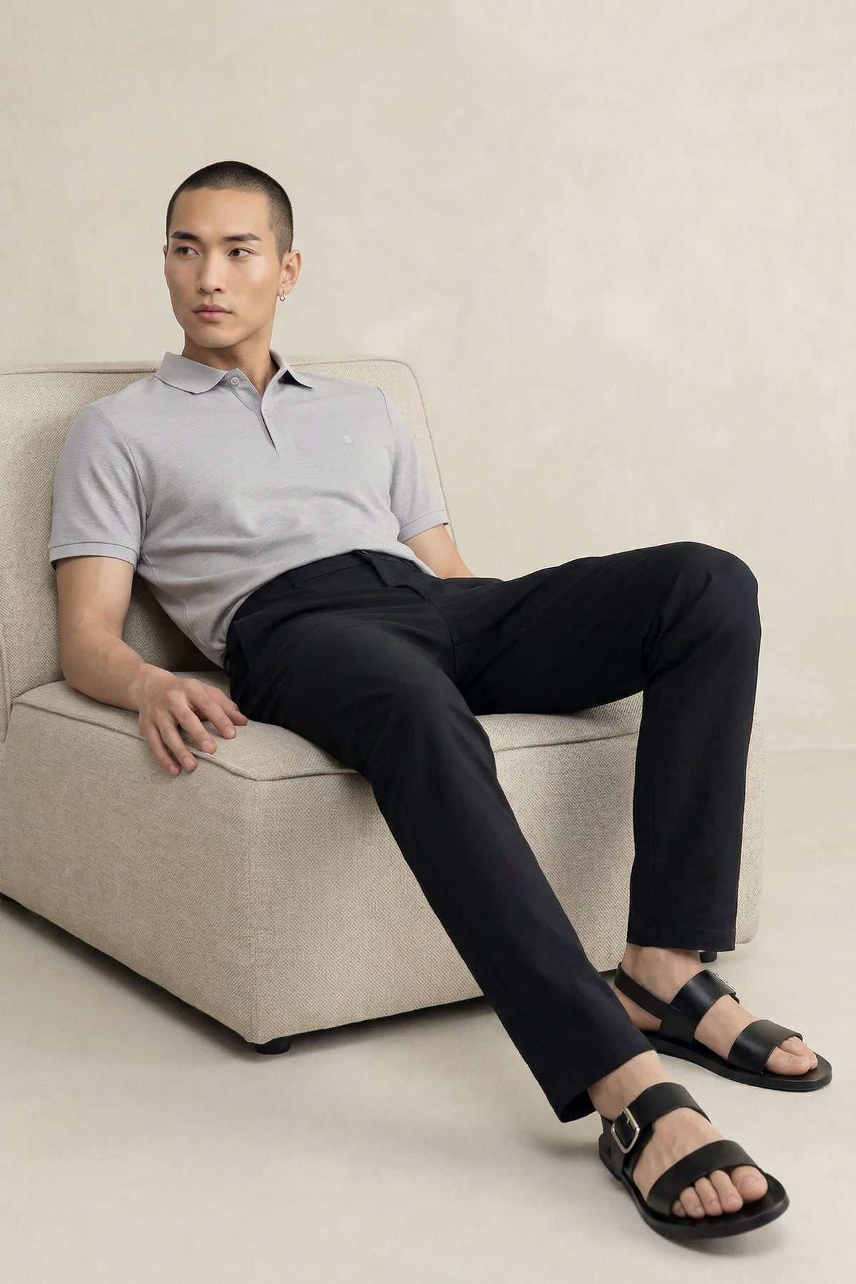 Pantalon hombre 6 bolsillos negro Nova