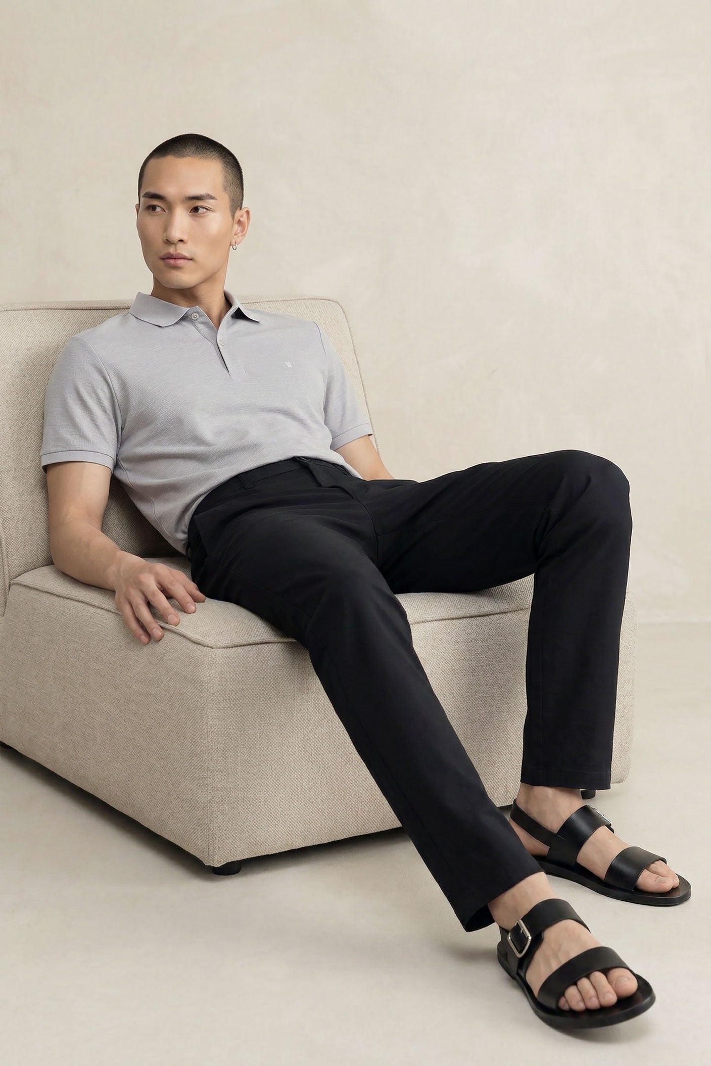 Pantalon hombre 6 bolsillos negro Nova