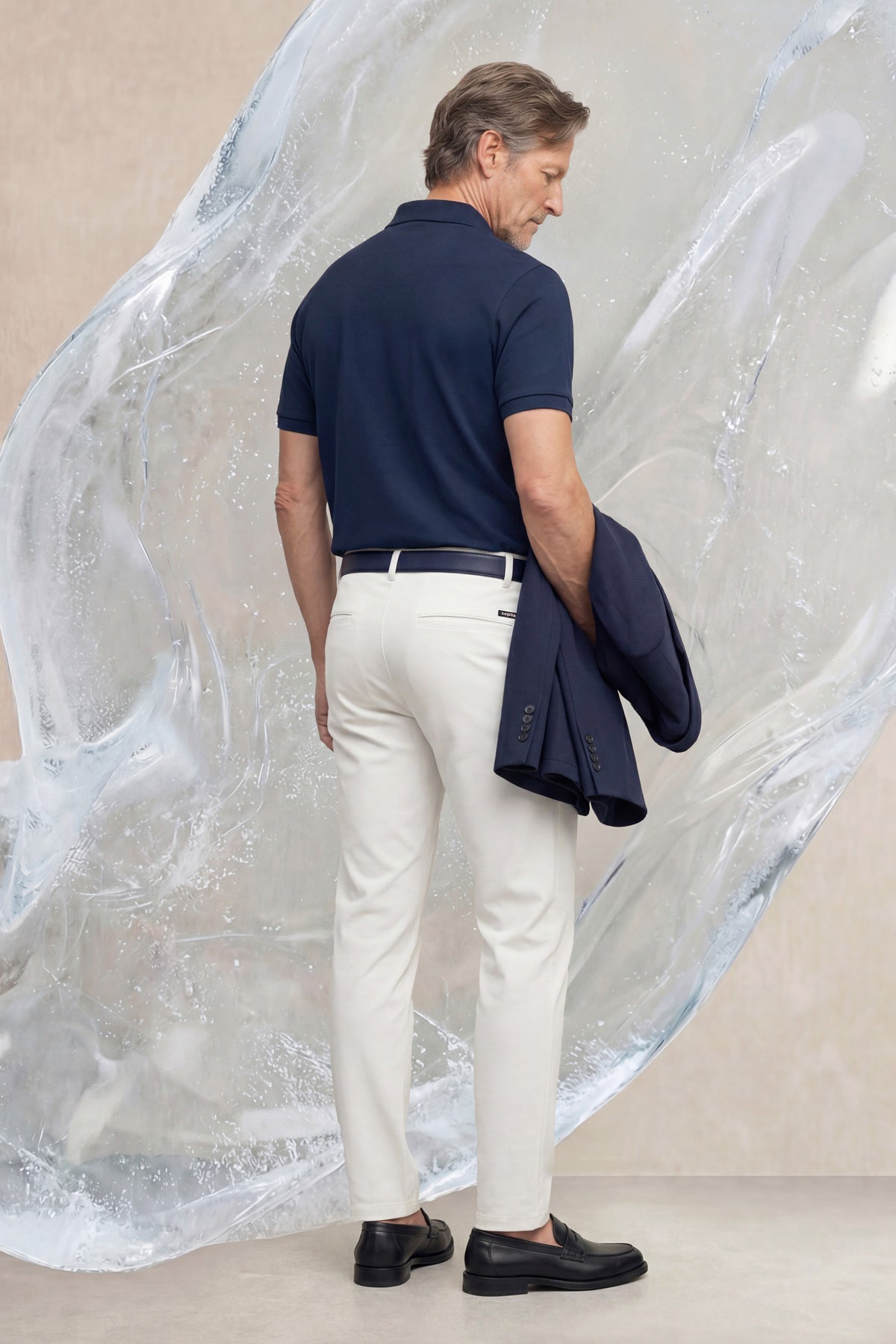 Polo masculino ICE azul marinho
