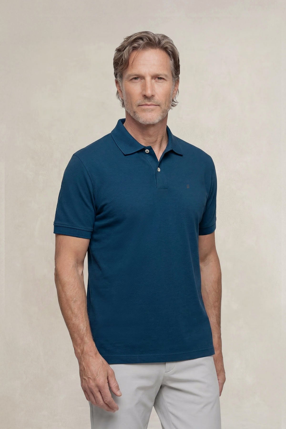 Polo manga corta hombre azul Ranger