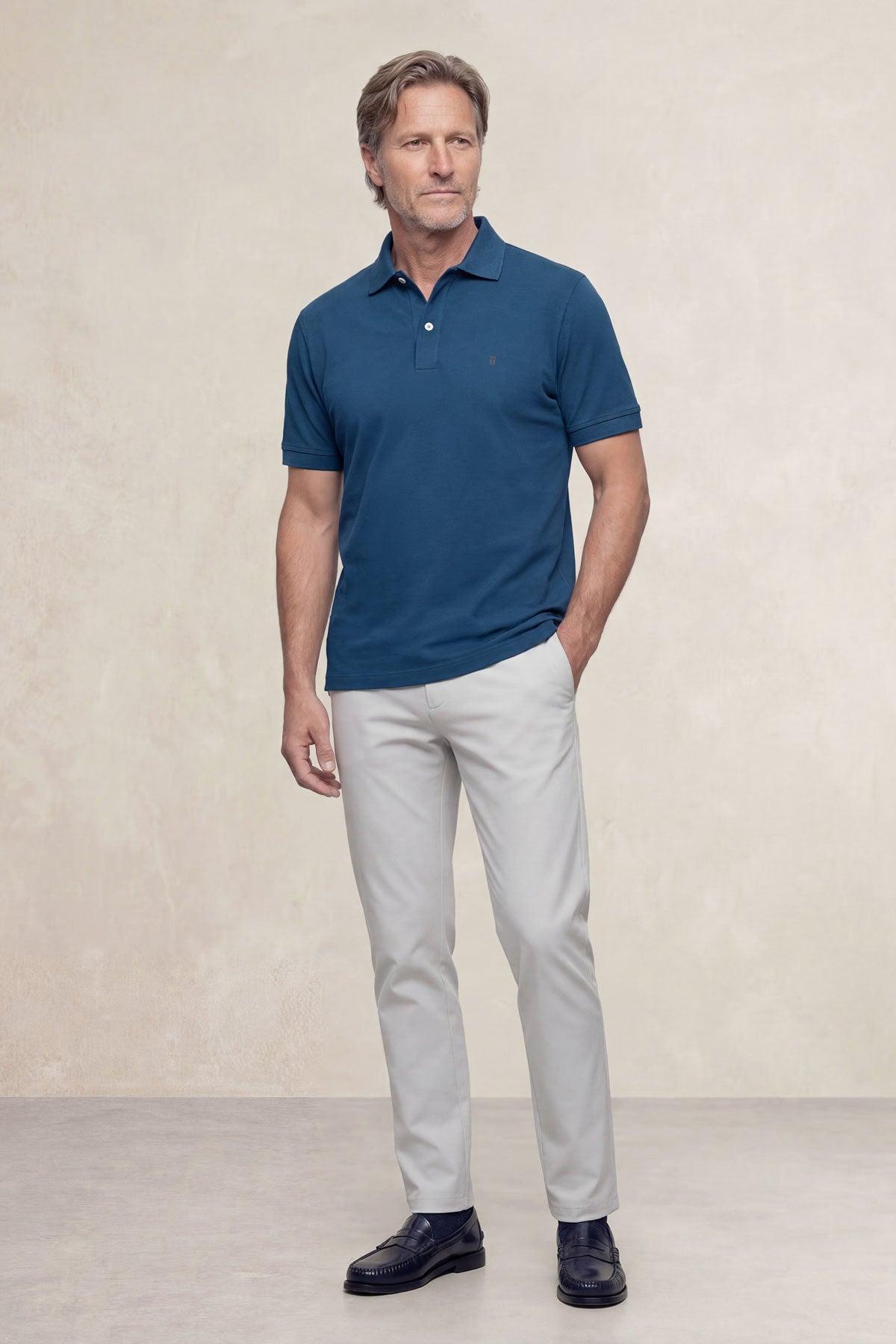 Polo manga corta hombre azul Ranger
