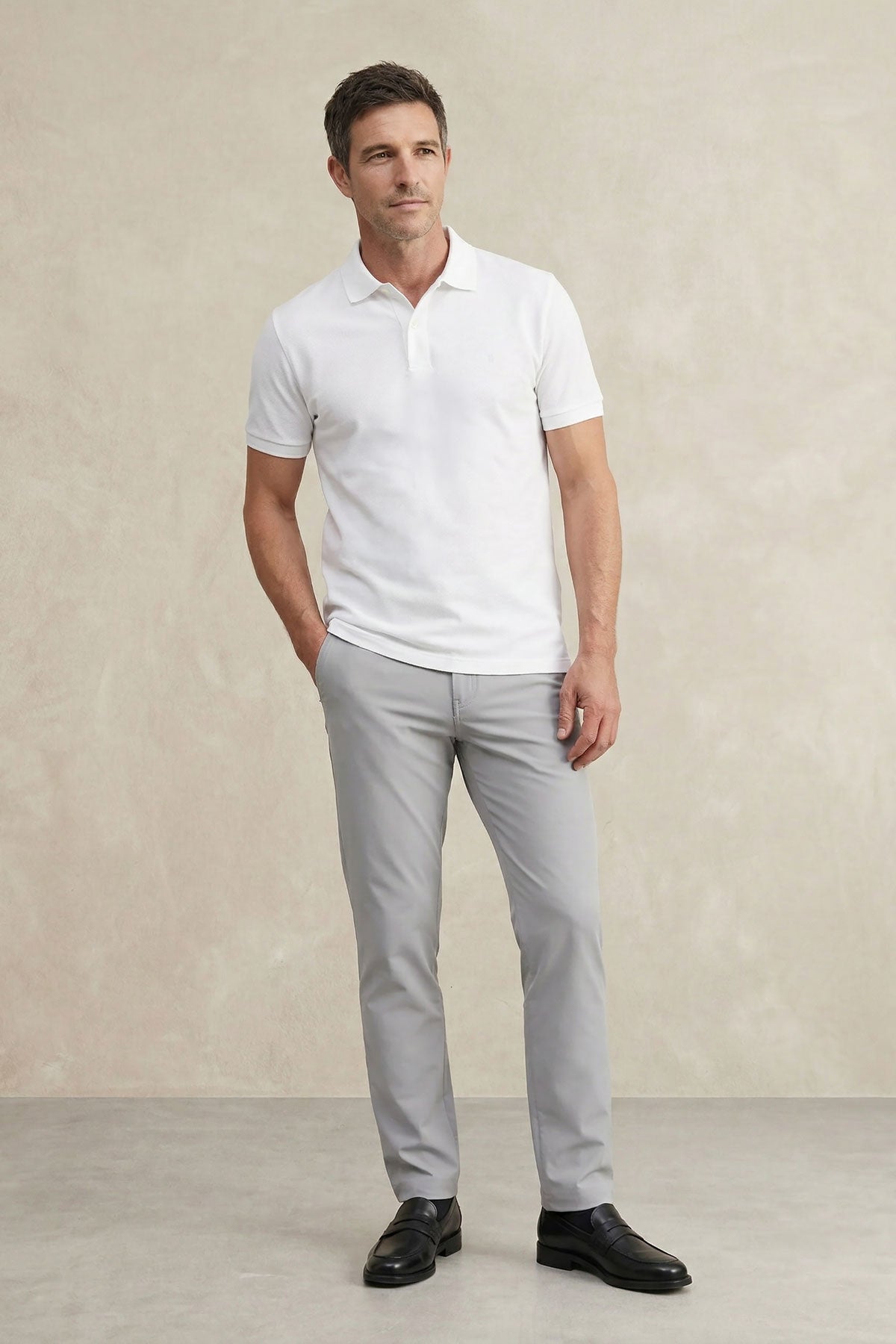 Polo manga corta hombre blanco Ranger