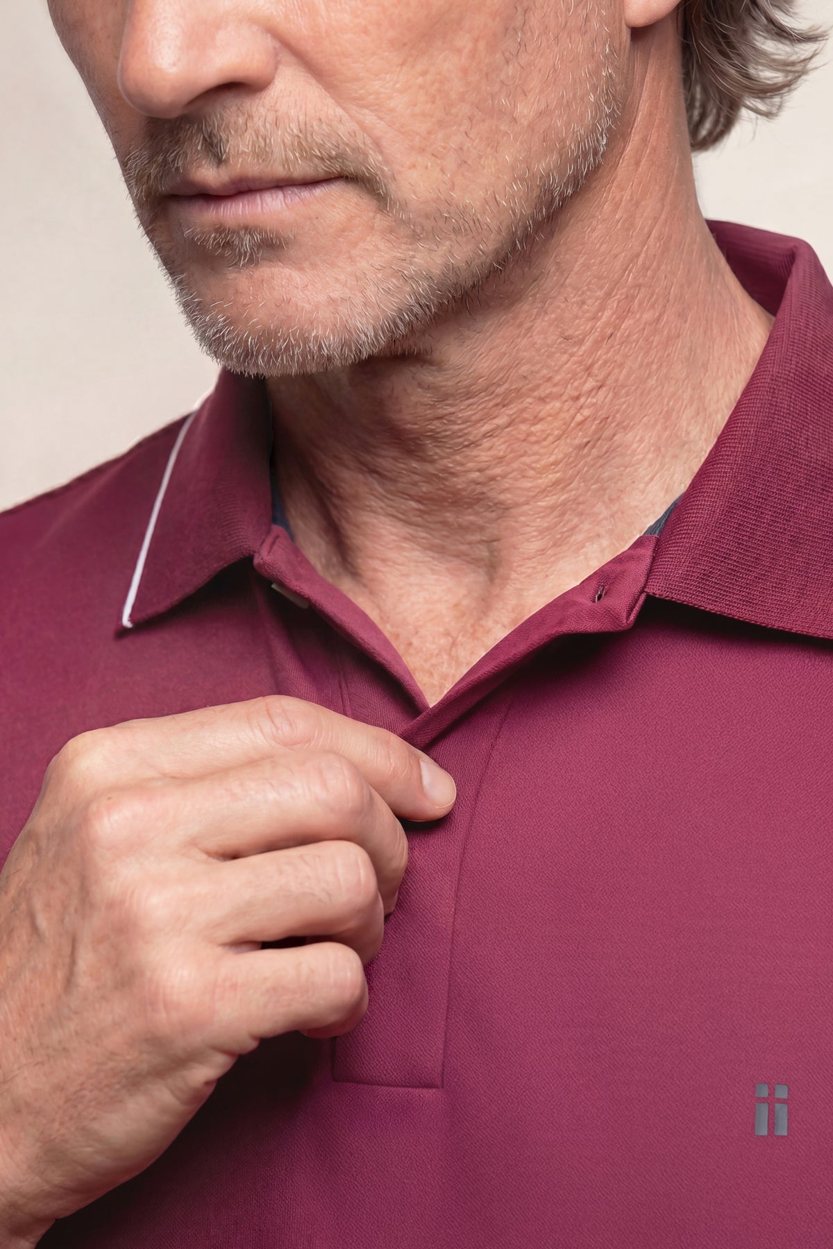 Polo manga corta hombre morado Ice