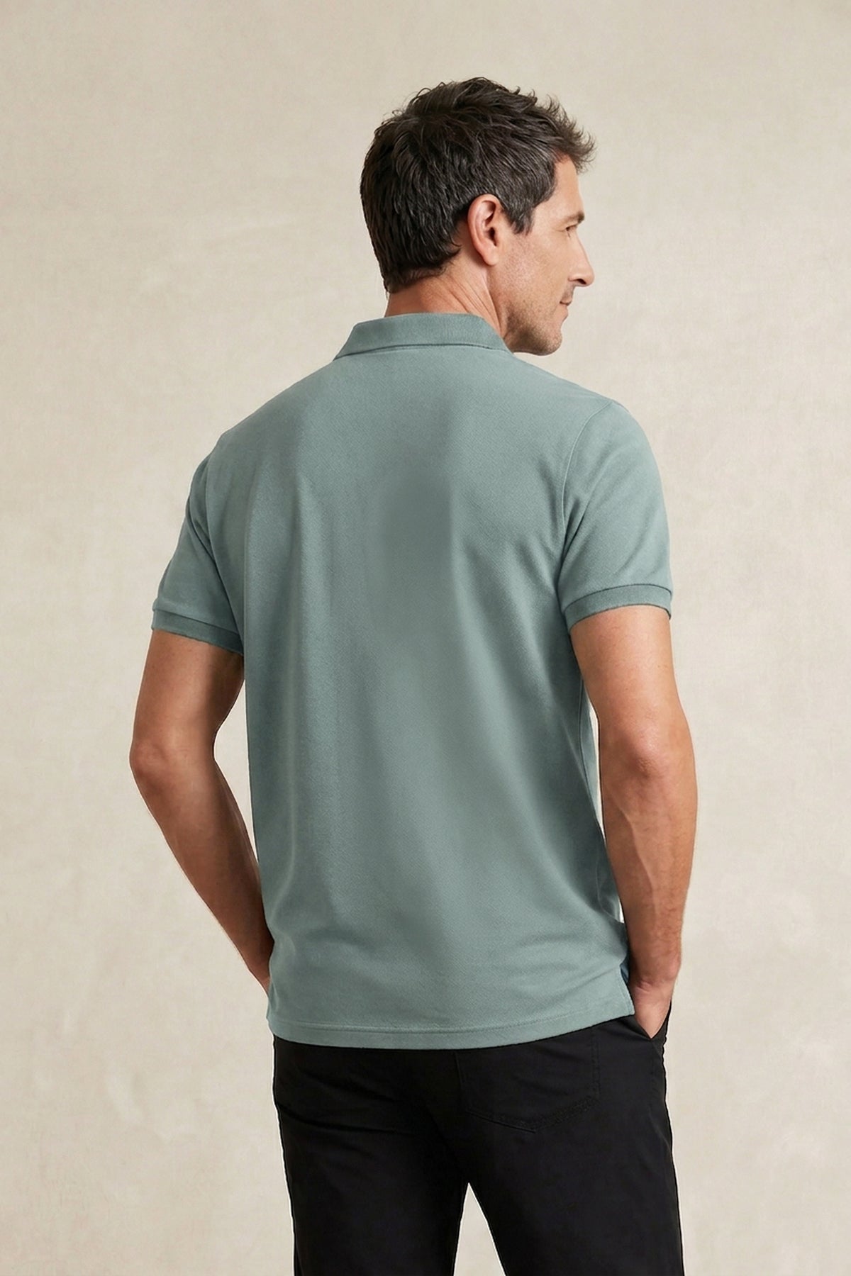 Polo manga corta hombre verde Ranger