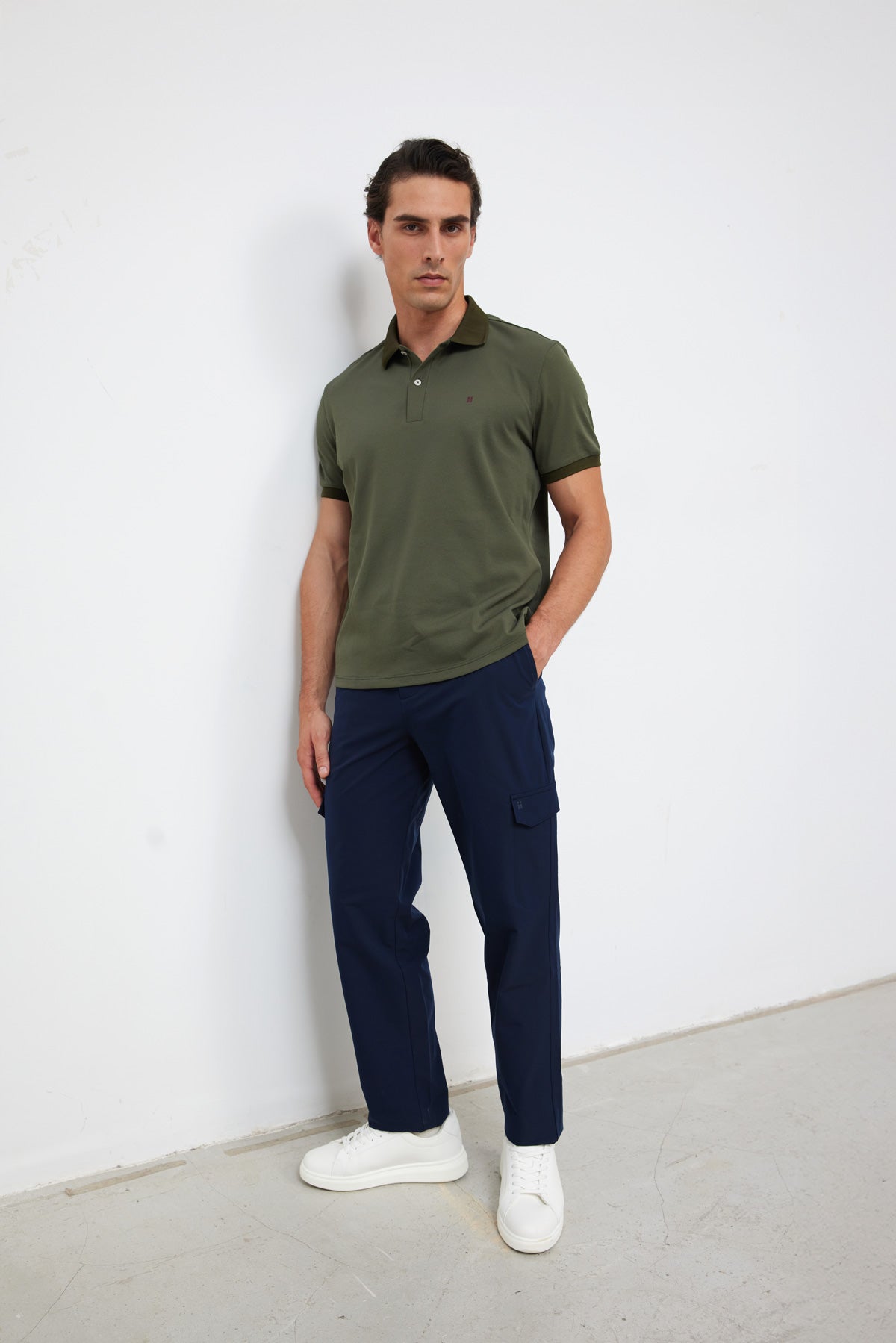 Polo manga corta hombre verde Ranger cuerpo entero