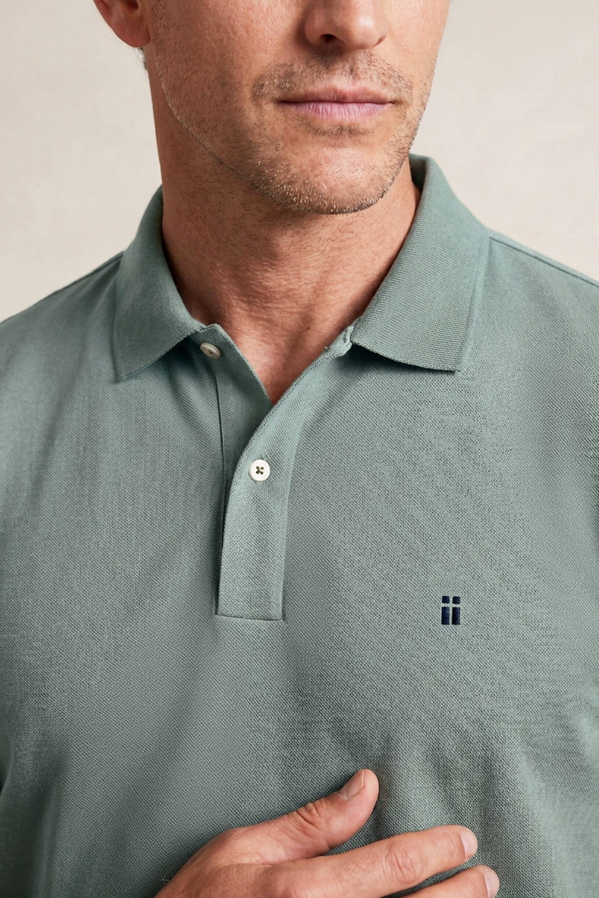 Polo manga corta hombre verde Ranger