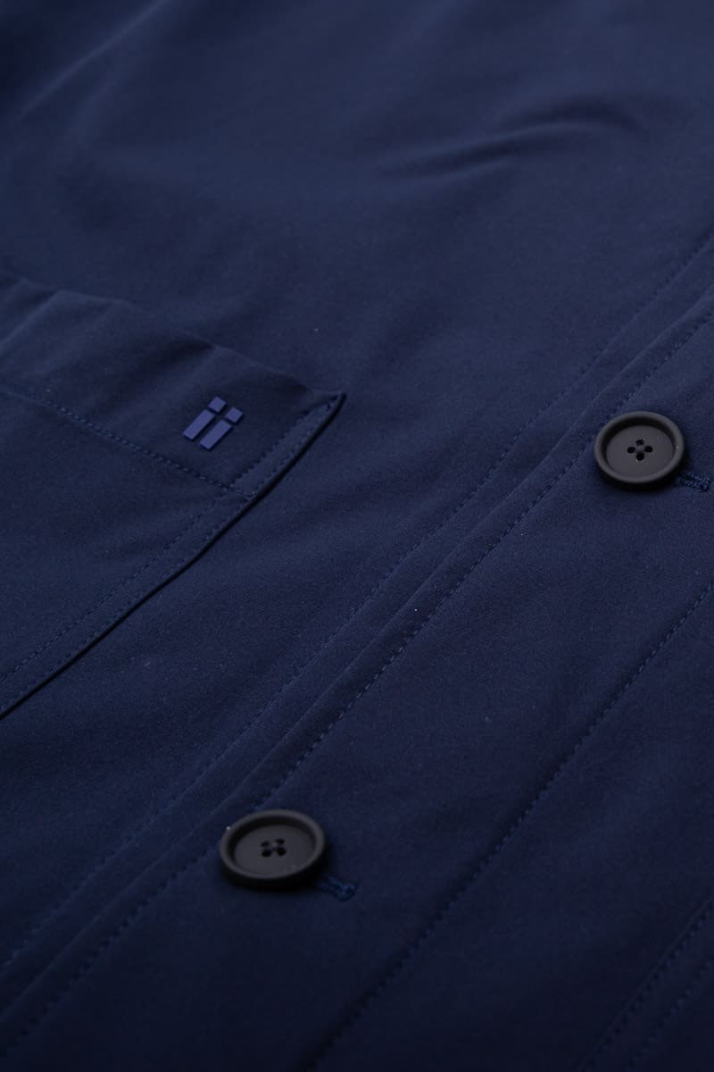 Chaqueta worker hombre azul marino Nova detalle