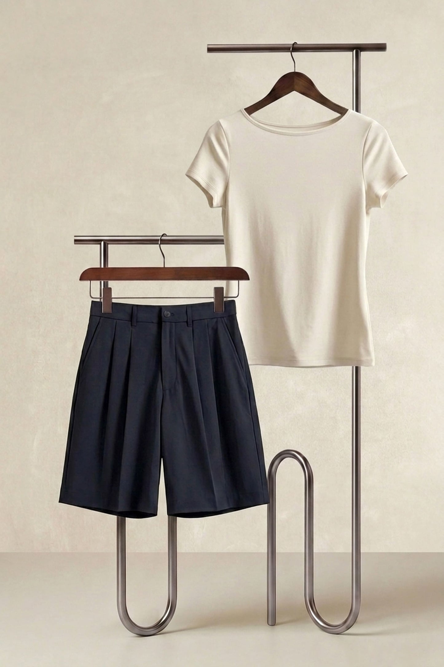 Pacote Bermuda Casual Feminina + Camiseta